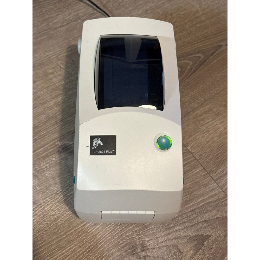 Tested Zebra TLP2824 Plus Thermal Label Printer USB Ethernet No Power Cable